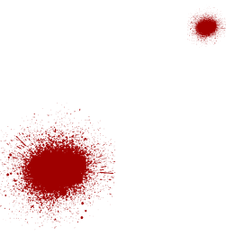 manchas de sangre en dos salpicones